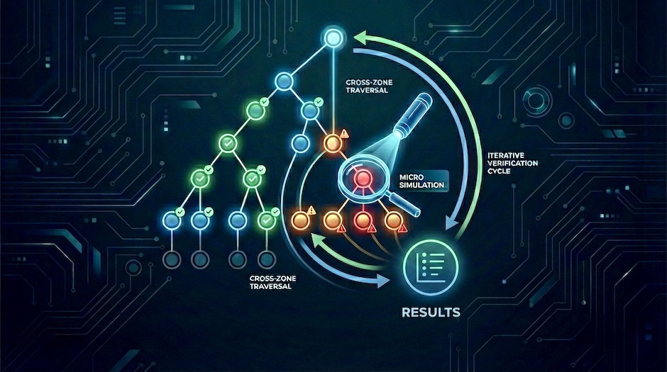 Verifying agentic AI controls with attack tree micro simulations